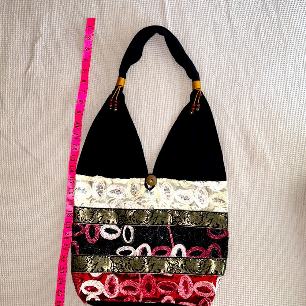 Hobo Embroidered Elephant Bag